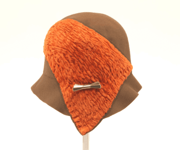 Orange Cloche Hat