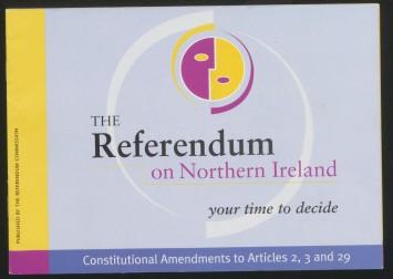 The Referendum on Northern Ireland leaflet